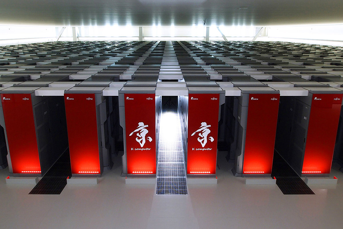 Image of Fujitsu’s K Supercomputer from the Riken Advanced Institute for Computational Science